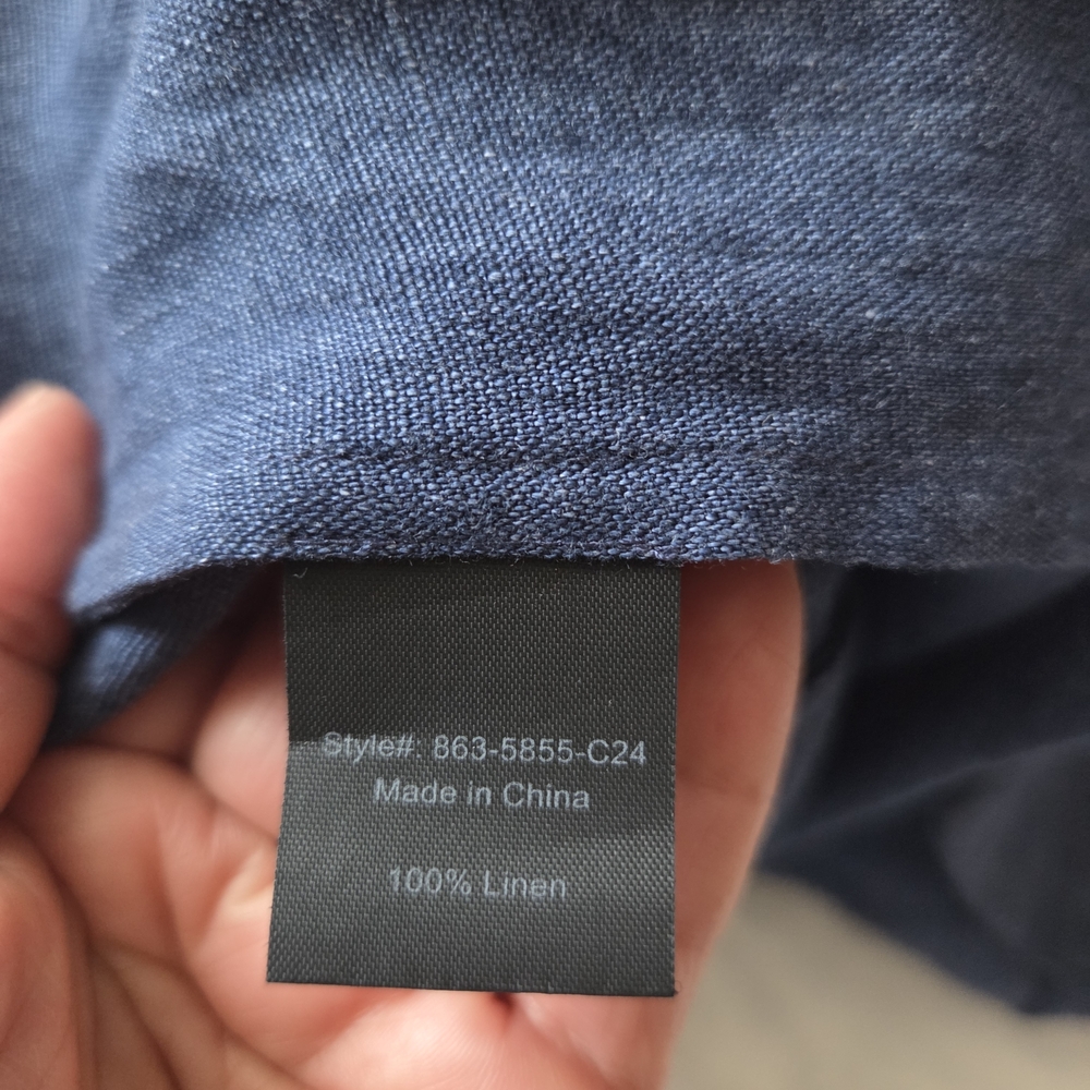 Jenni Kayne Indigo Button-Front Linen Midi Dress - Picture 14 of 15
